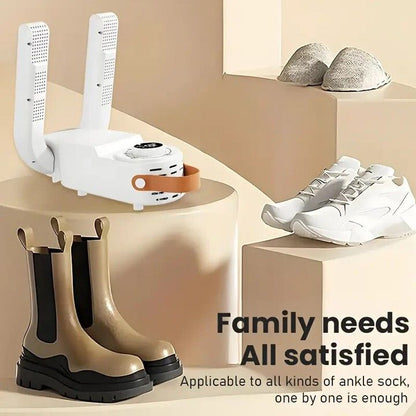 Portable Electric Shoe Dryer & Deodorizer | Fast Drying Shoe Warmer for Sneakers, Boots & Sports Shoes